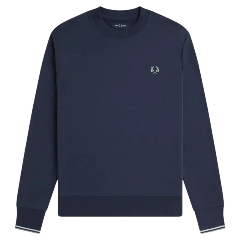 Fred Perry Crew Neck Sweatshirt Dark Airforce