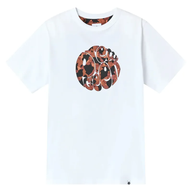 Pretty Green Brindle Logo T-Shirt White