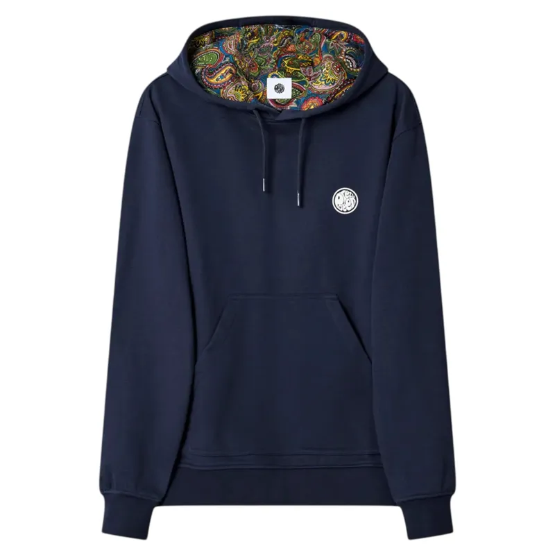 Pretty Green Lounge Hoodie Navy
