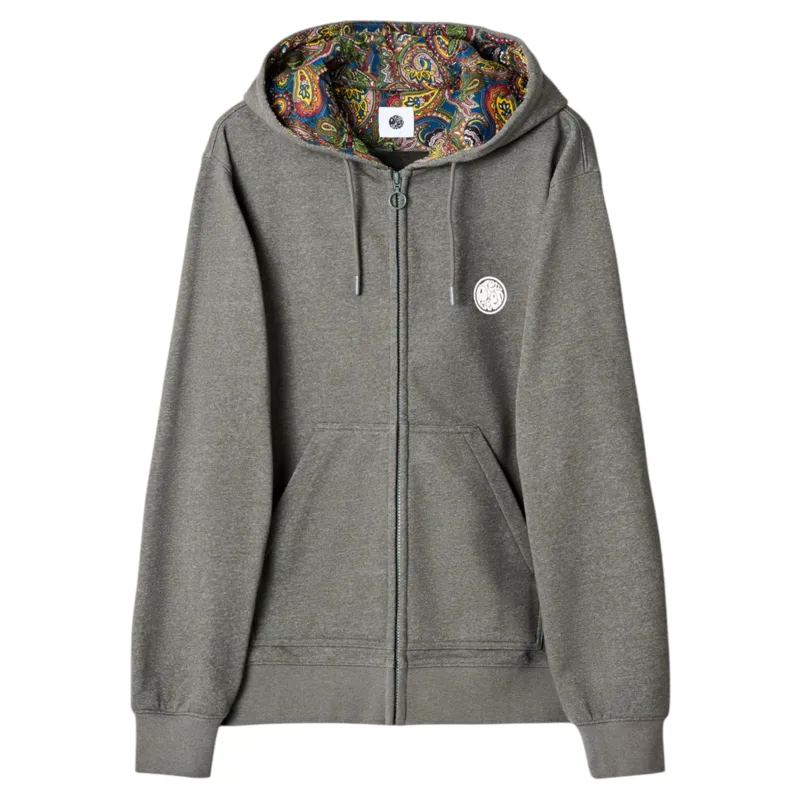 Pretty Green Zip Through Lounge Hoody Grey