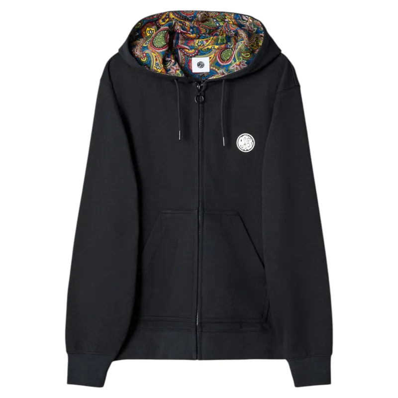 Pretty Green Zip Through Lounge Hoody Black