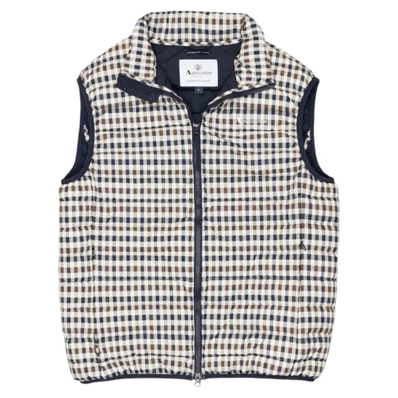 Aquascutum Gilet Vest Club Check 