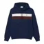 Lacoste Colour Block Fleece Hoodie Navy