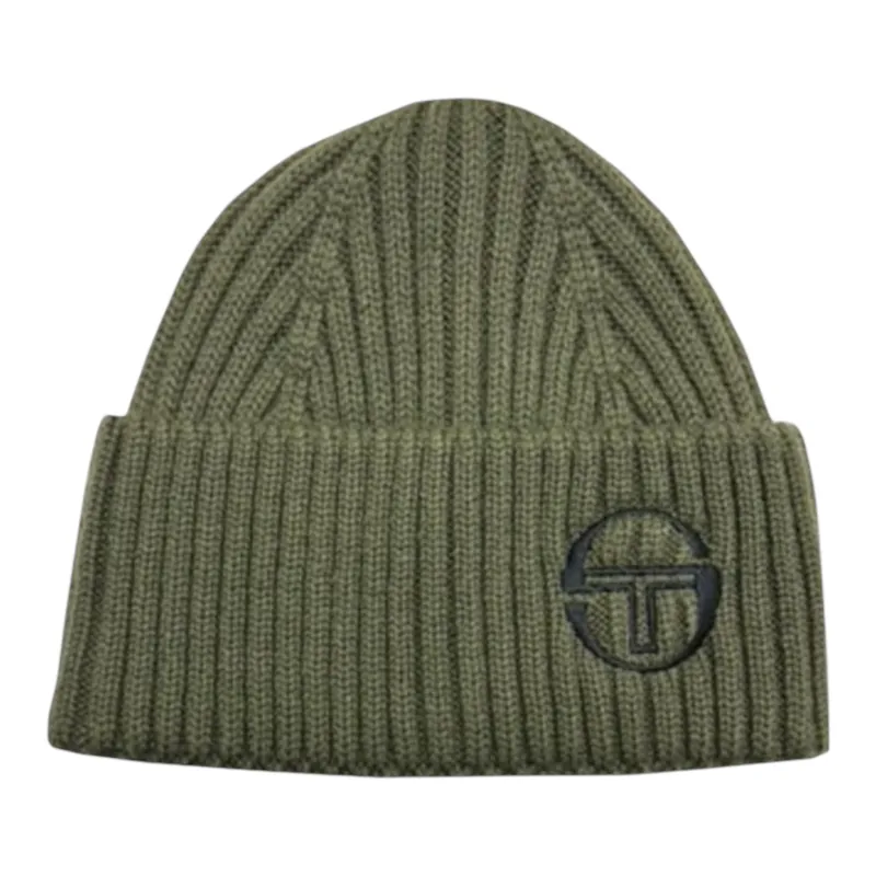 Sergio Tacchini Seppi Turn Up Beanie Avocado-1