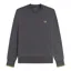Fred Perry Crew Neck Sweatshirt Anchor Grey / Tennis Ball Yellow