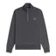 Fred Perry Half Zip Sweatshirt Anchor Grey / Tennis Ball Yellow