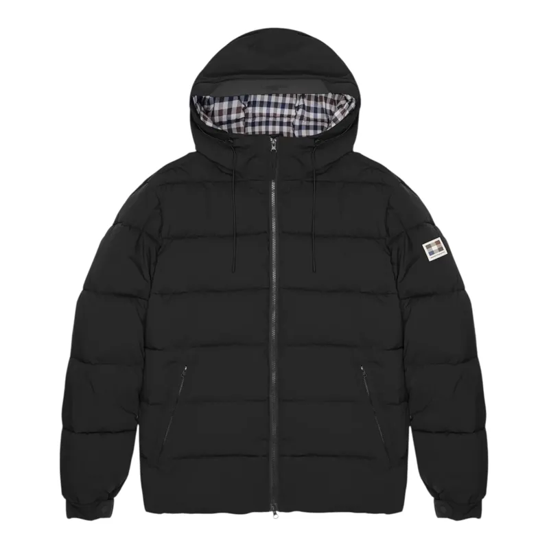 Aquascutum SP Hooded Puffer Coat Black