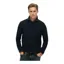 Superdry Light Weight Cotton Texture Jumper Eclipse Navy Twist