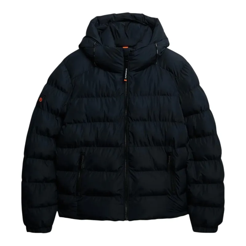 Superdry Hooded Sports Puffer Jacket Eclipse Navy