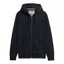 Superdry Essential Logo Half Brushed Zip Hoodie Eclipse Navy