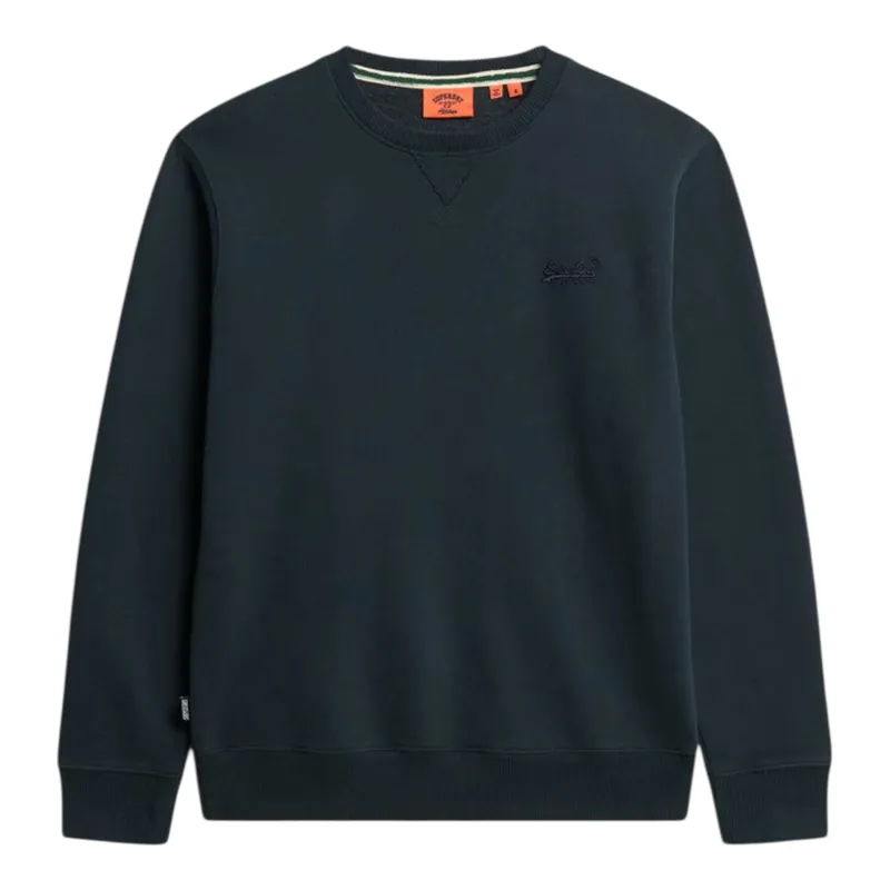 Superdry Essential Logo Crew Sweatshirt Eclipse Navy