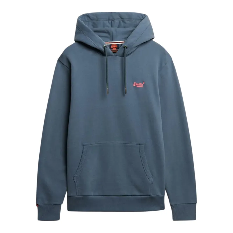 Superdry Essential Logo Hoodie Stormy Blue SMALL ONLY LAST ONE