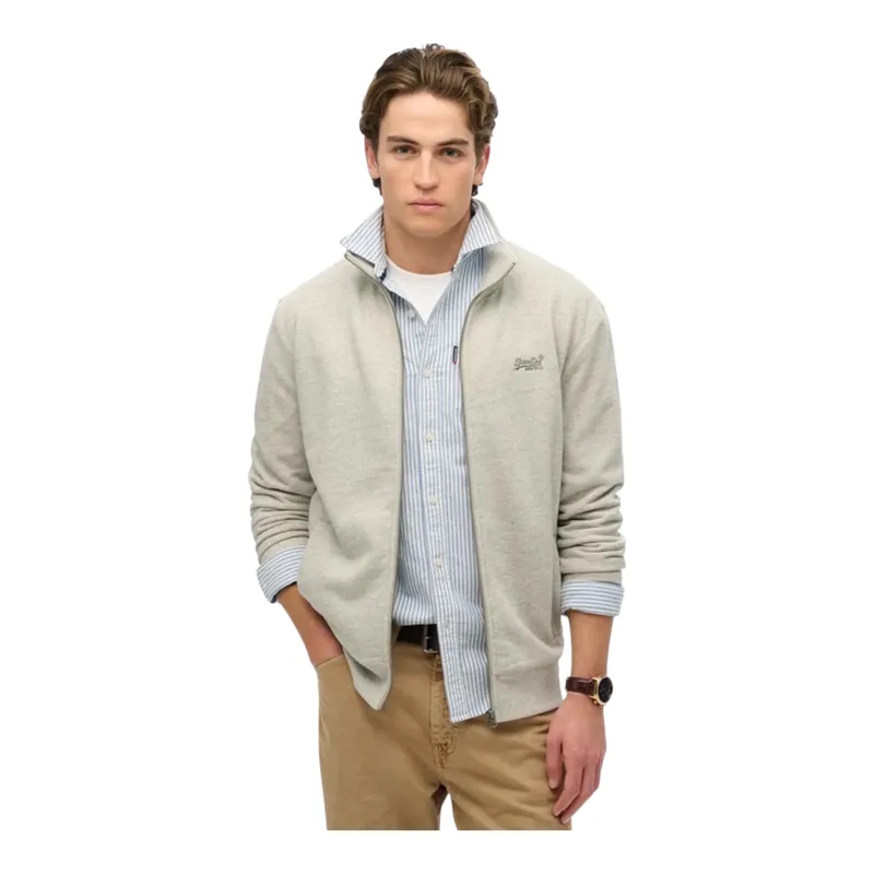 Superdry Essential Logo Track Top Grey Grindle LARGE ONLY LAST ONE