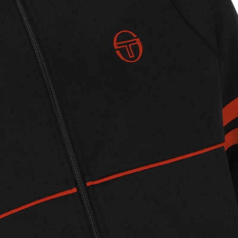Sergio Tacchini Orion Track Top Black / Tango-1