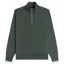 Fred Perry Half Zip Sweatshirt Court Green
