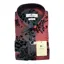 Claudio Lugli Floral Flocked Shirt Rust 