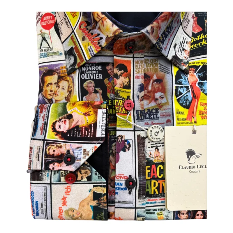 Claudio Lugli Film Night Shirt Black-1