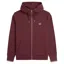 Fred Perry Hooded Zip Through Sweatshirt Oxblood