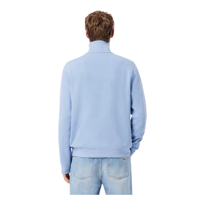 Lacoste Zip Neck Sweatshirt Light Blue-4