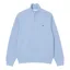 Lacoste Zip Neck Sweatshirt Light Blue