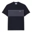 Lacoste Colour Block Cotton T-shirt Black