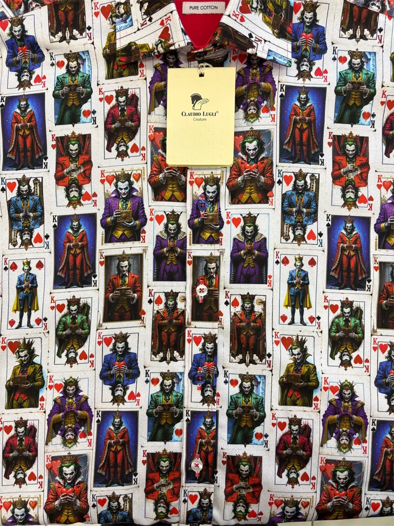 Claudio Lugli Villains Joker Deck Print  White-1