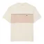 Lacoste Colour Block Cotton T-shirt Beige