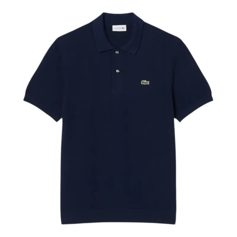 Lacoste Classic Fit Knitted Polo Shirt Midnight Blue