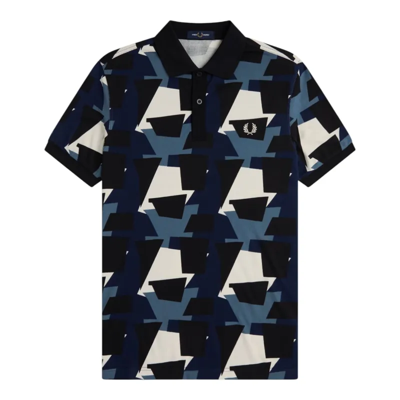 Fred Perry Fragment Print Polo Shirt