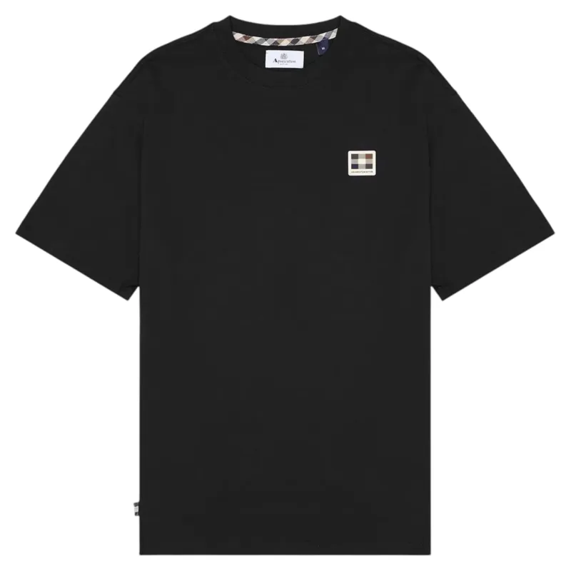 Aquascutum Badge Logo T-Shirt Black