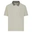 Aquascutum Club Check Collar Polo Shirt Cream