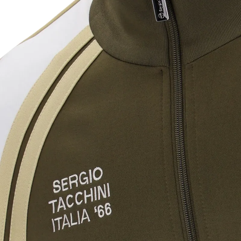 Sergio Tacchini Ghibli Davis Track Top Olive / Gardenia-2