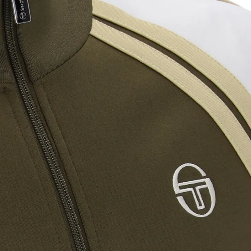 Sergio Tacchini Ghibli Davis Track Top Olive / Gardenia-1