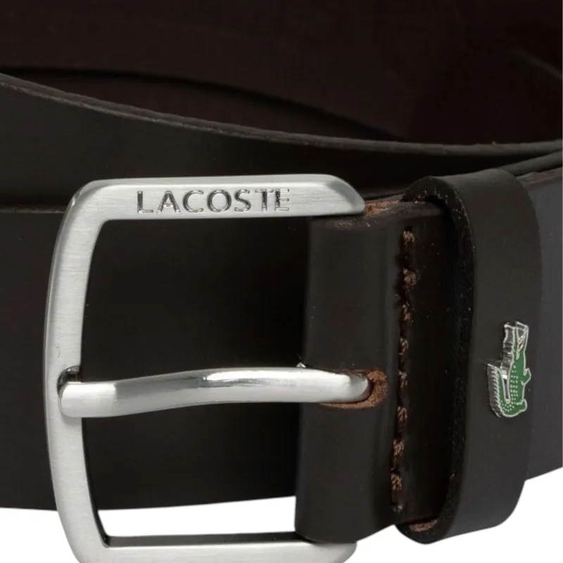 Lacoste Smooth Leather Belt Brown-1
