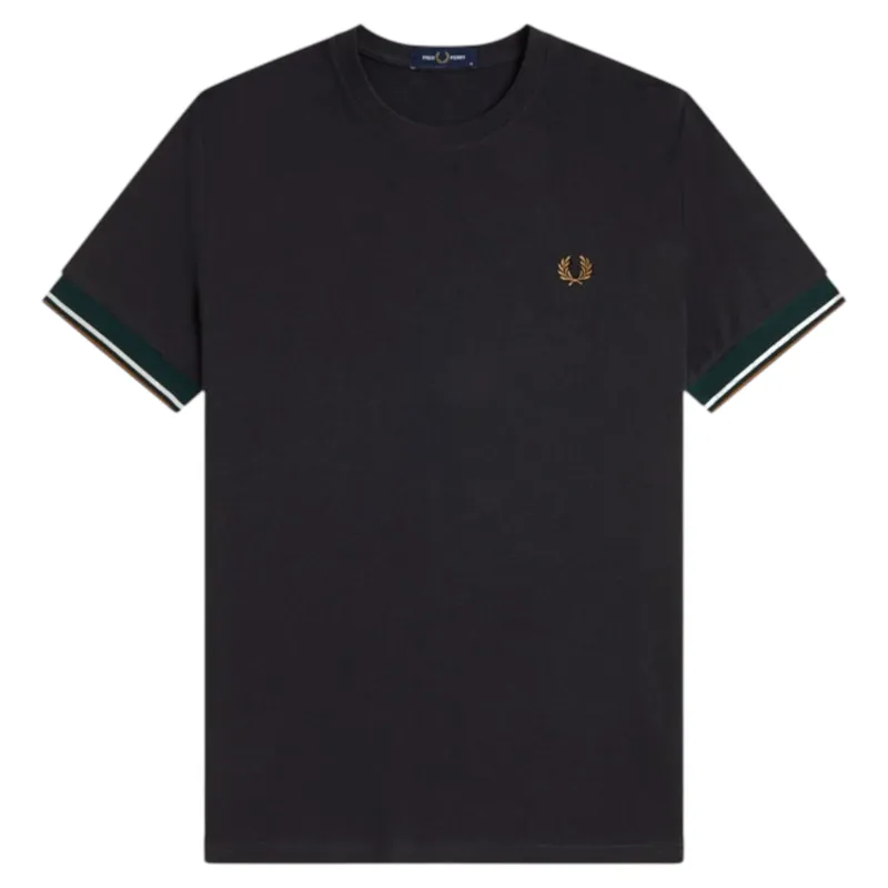 Fred Perry Tipped Cuff T-shirt Black