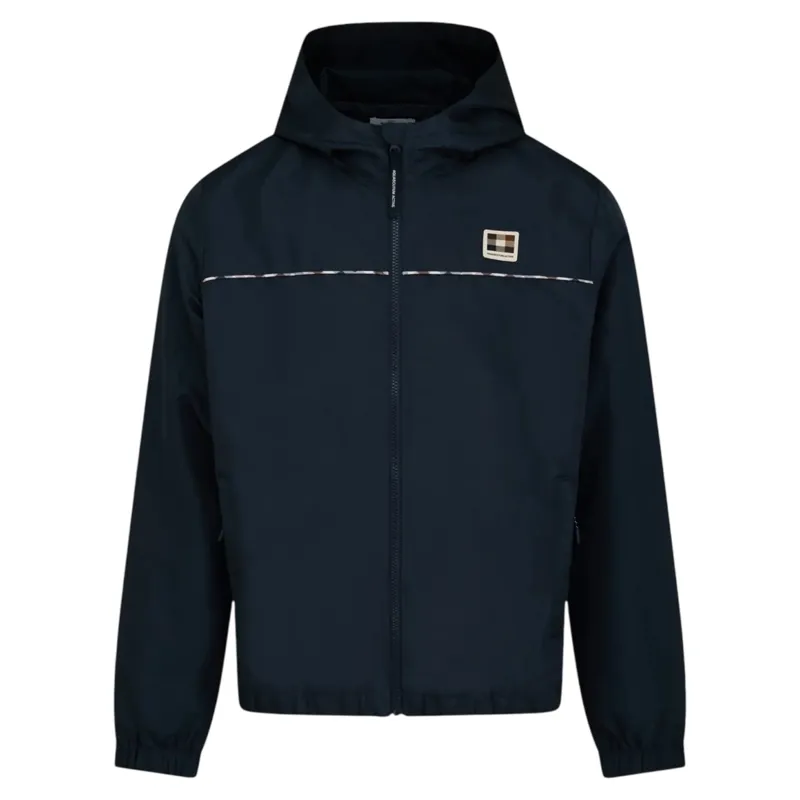 Aquascutum Diamond Wave Badge Track Top Navy 