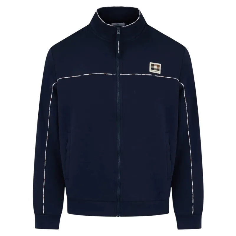 Aquascutum Piping Scuba Track Top Navy