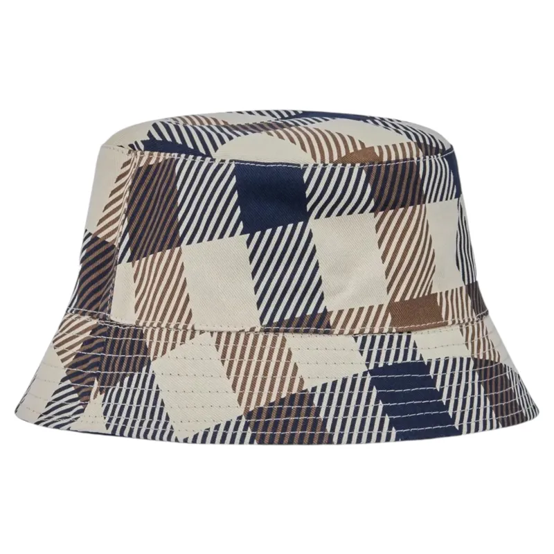 Aquascutum Reversible Cotton Bucket Hat Navy 