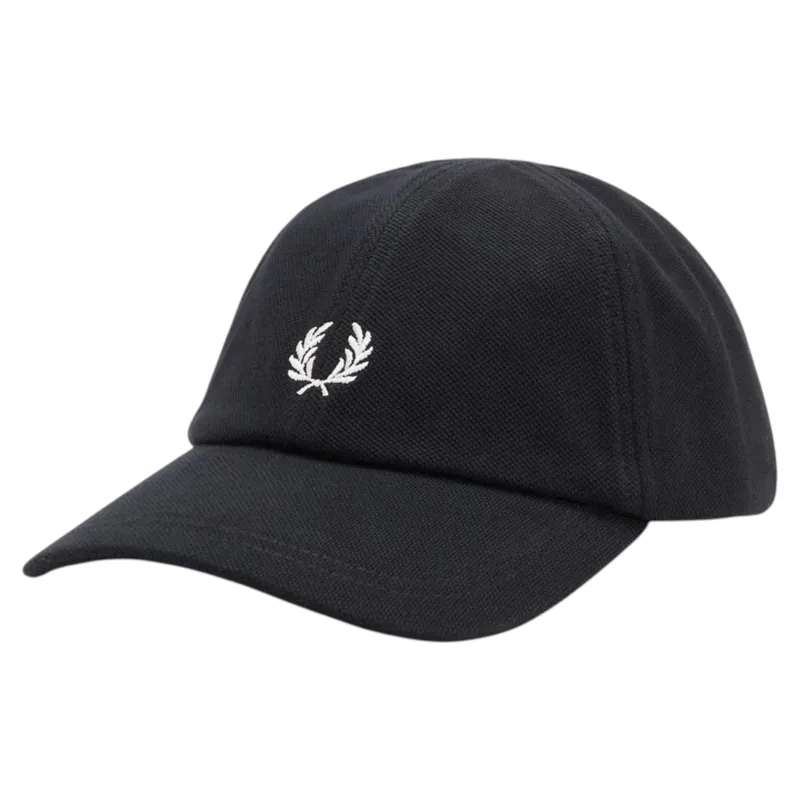 Fred Perry Piqué Classic Cap Black 