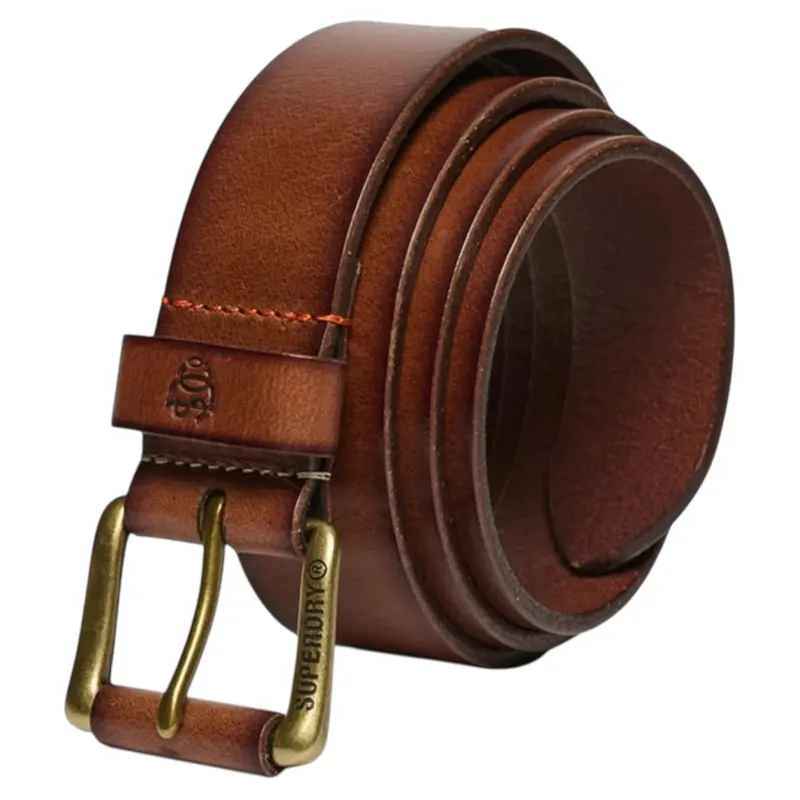 Superdry Classic Leather Belt Tan 