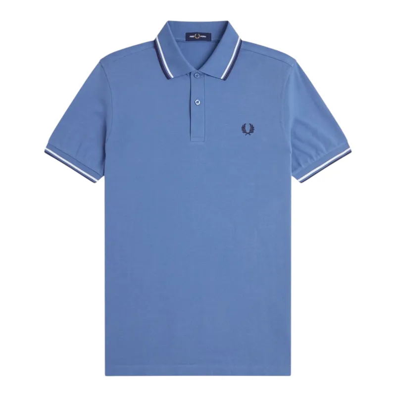 Fred Perry M3600-89A Polo T-shirt Ace Blue / Snow White / Tennis Blue