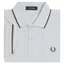 Fred Perry M3600-80B Polo T-shirt Dusky Blue / Ecru / Green