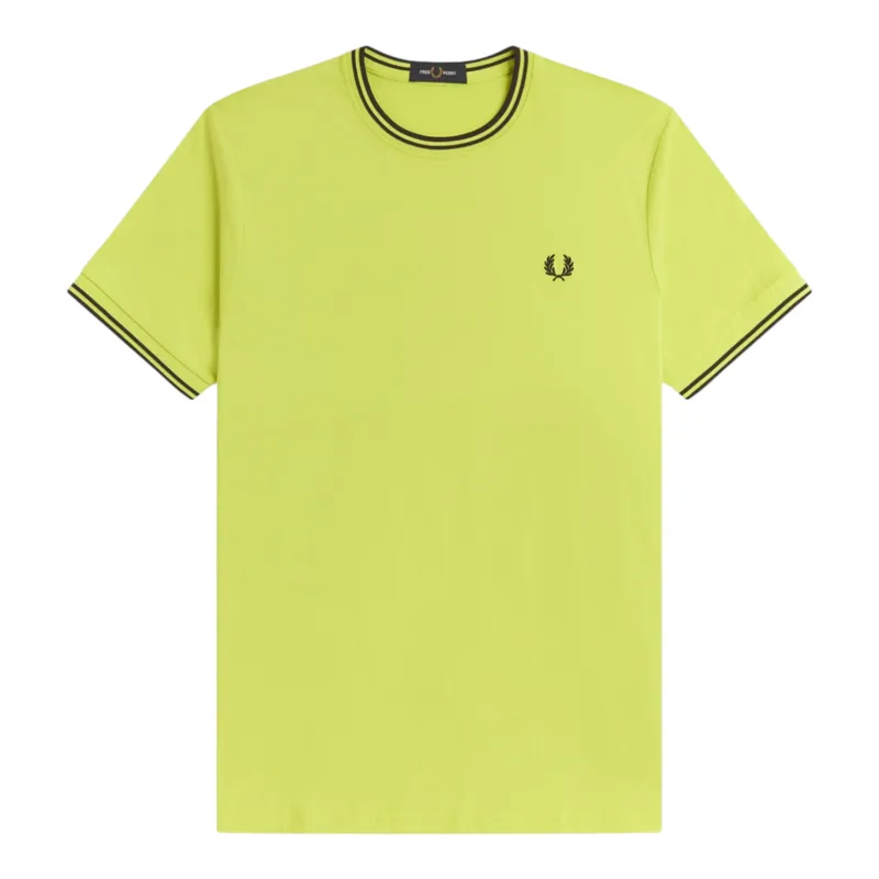 Fred Perry Twin Tipped T-Shirt Citron / Black