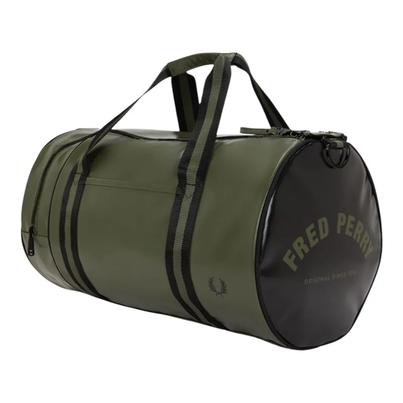 Fred Perry L7255-Z50 Classic Barrel Bag Laurel Wreath Green/Black