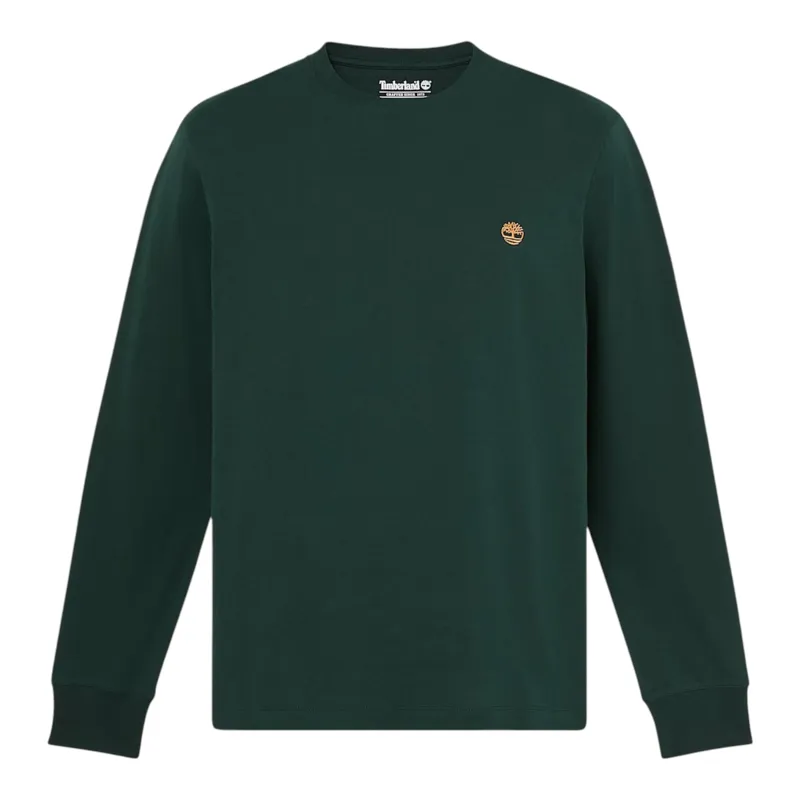 Timberland Dunstan River Slim Embroidered Long-Sleeve T-Shirt Green