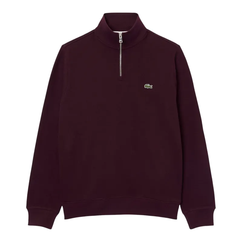 Lacoste Zip Neck Sweatshirt Oxalis
