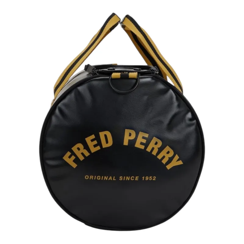 Fred Perry L3352-774 Classic Barrel Bag Black/Gold-2