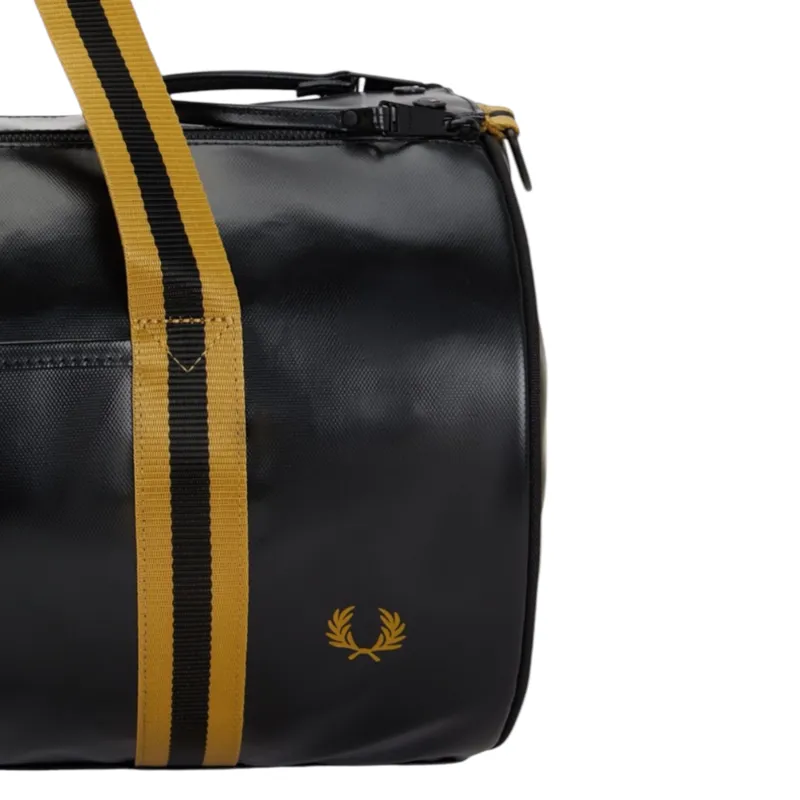 Fred Perry L3352-774 Classic Barrel Bag Black/Gold-1