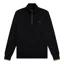 Fred Perry Half Zip Sweatshirt Black / Ecru / Green