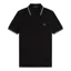 Fred Perry M3600-59D Polo T-shirt Black / Snow / Bronze 
